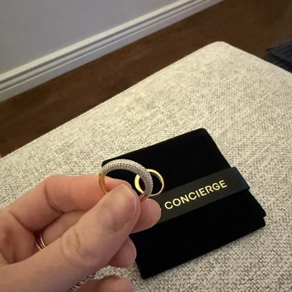 Ring Concierge Petite Cloud Ring Pavé diamond with yellow gold. - Picture 5 of 6